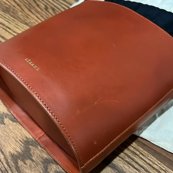 Sezane Brown Shoulder Bag with Braided Handle - Picture 6 of 9